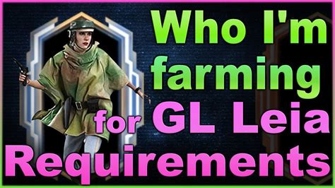 Best Mods GAC Counters GAC - Who To Attack. . Gl leia requirements